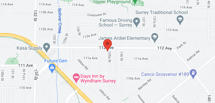 map of 11183 135A STREET
